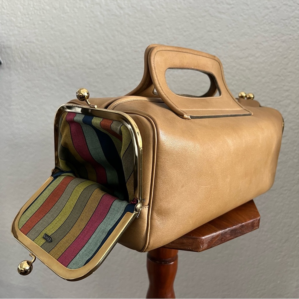 Vintage Coach Double Entry Satchel #8800